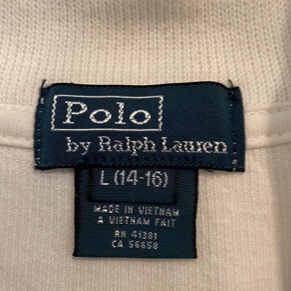 Polo by Ralph Lauren L cotton 1/4 zip sweater - Picture 2 of 4